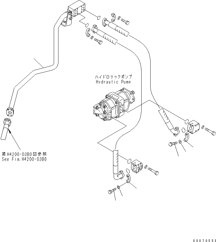 Трубка 426-62-24150 KOMATSU