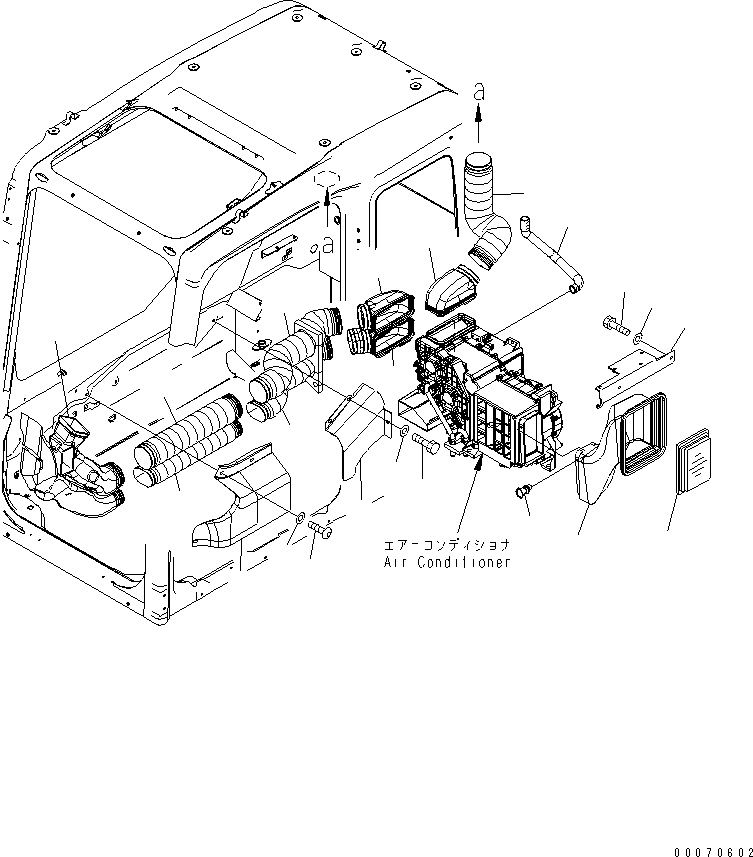 DUCT,(SEE FIG.K1110-25A0) (208-53-12310) KOMATSU