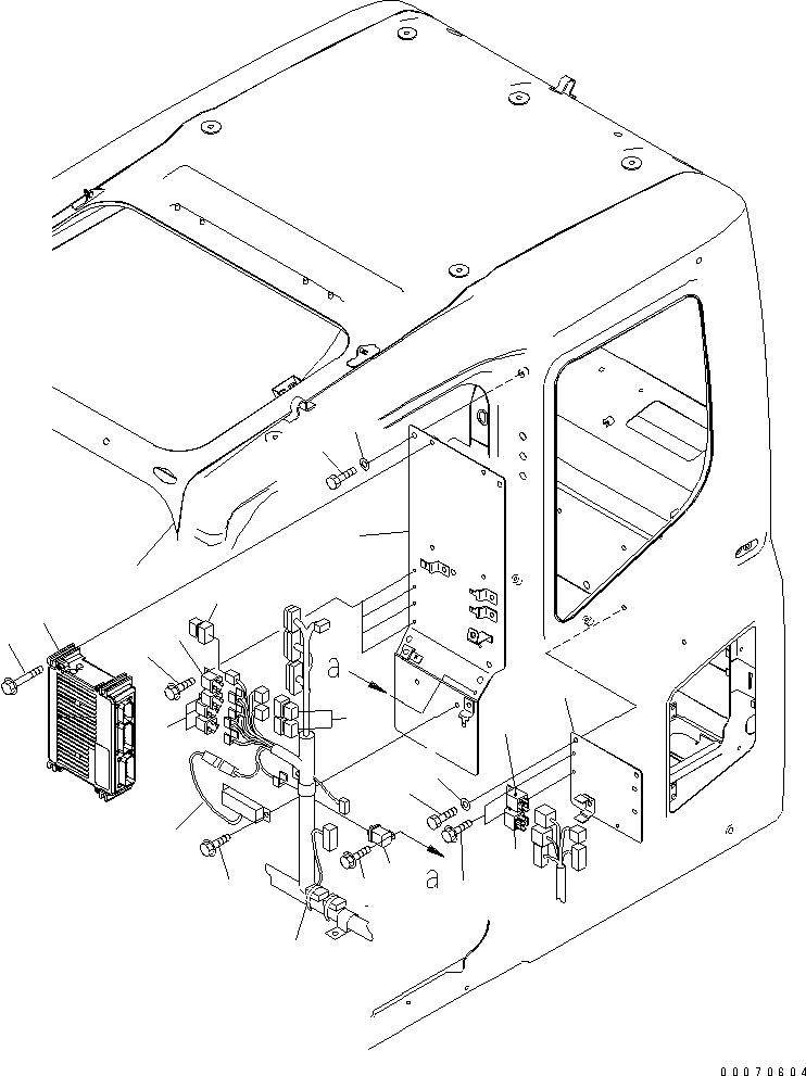 WIRING HARNESS,(SEE FIG.K1110-32A0) (208-06-71510) KOMATSU