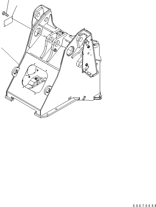 FRAME,FRONT 418-T80-4068 KOMATSU