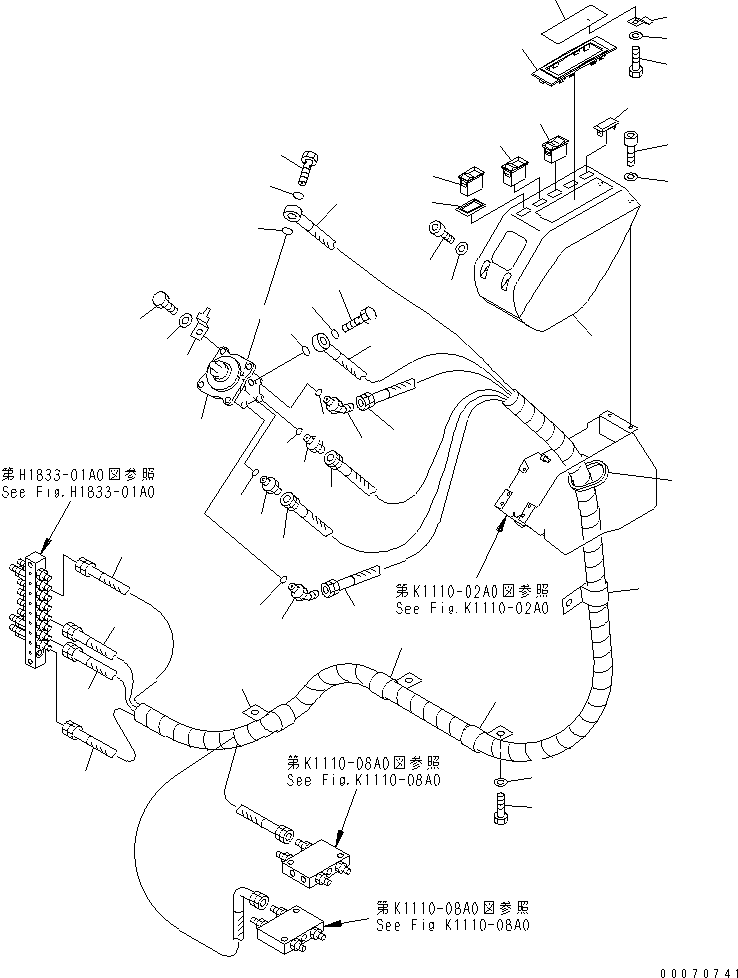 HOSE,(GREEN) 22U-62-22430 KOMATSU