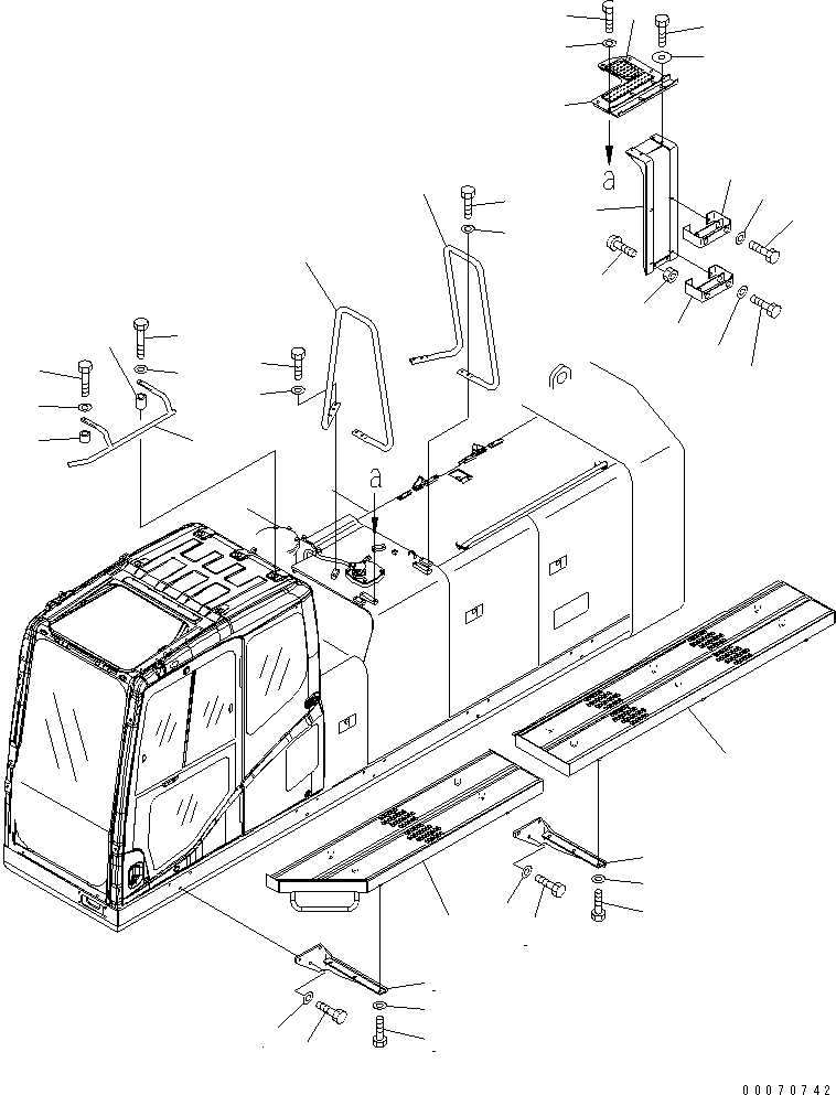Кронштейн 21M-54-23830 KOMATSU