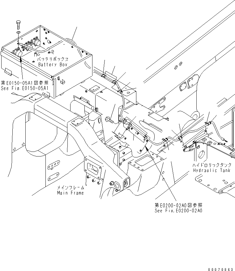 Провод аккумулятора 08028-75450 KOMATSU