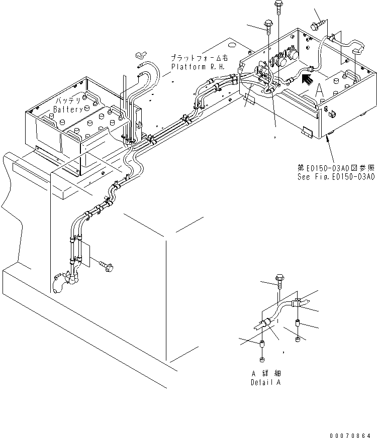провод массы 08028-45400 KOMATSU