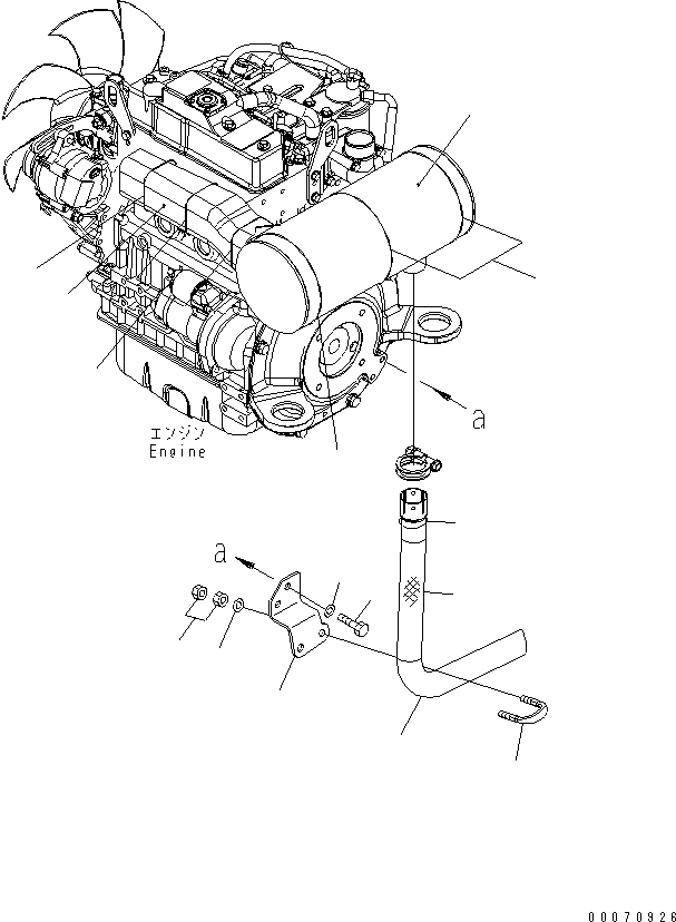 Труба 22L-01-37211 KOMATSU