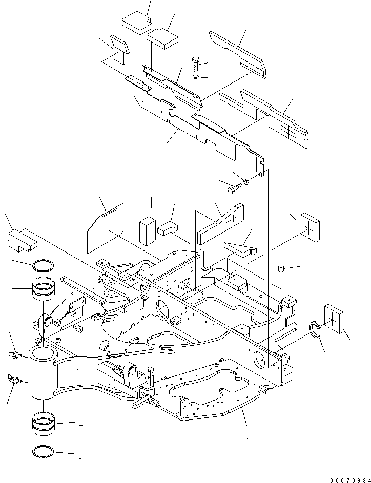 FRAME,REVOLVING 22L-46-37112 KOMATSU