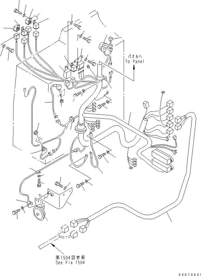 HARNESS,(WITH FUSE BOX) 234-06-66120 KOMATSU