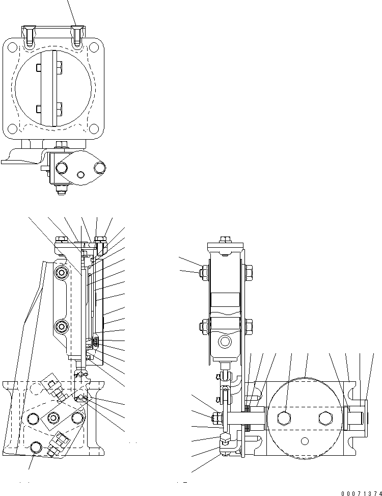 BOLT,WITH WASHER MY0801-0820 KOMATSU