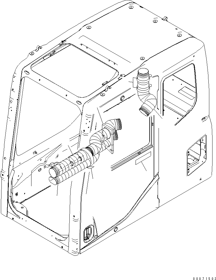 DUCT,(SEE FIG. K1110-26A0) (208-53-12120) KOMATSU