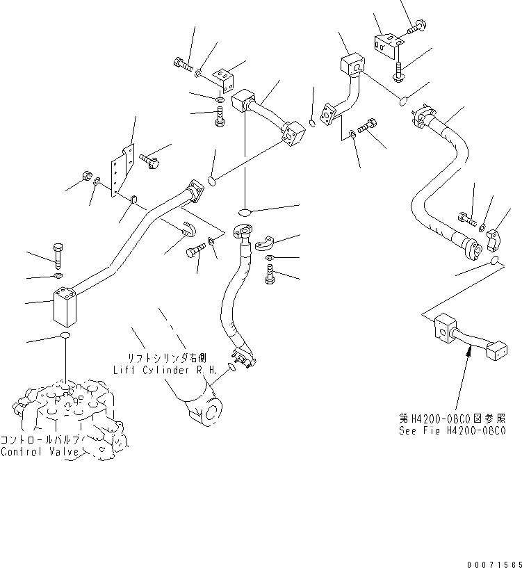 Трубка 427-62-14663 KOMATSU