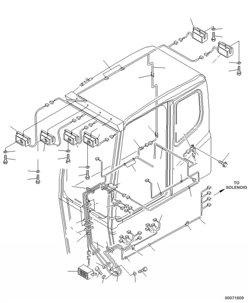 HARNESS, LAMP 207-06-A1641 KOMATSU