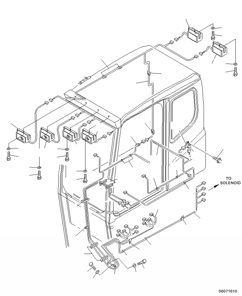 HARNESS, EXTENSION 207-06-A1341 KOMATSU