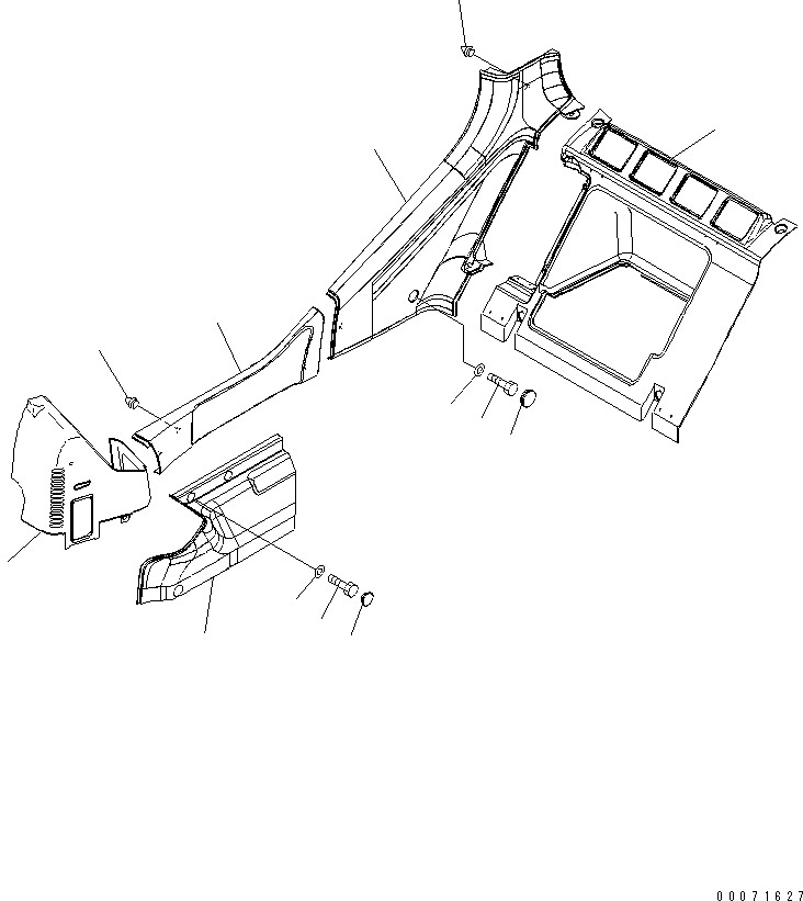 COVER,(SEE FIG. K0180-01A1) (20Y-54-65730) KOMATSU