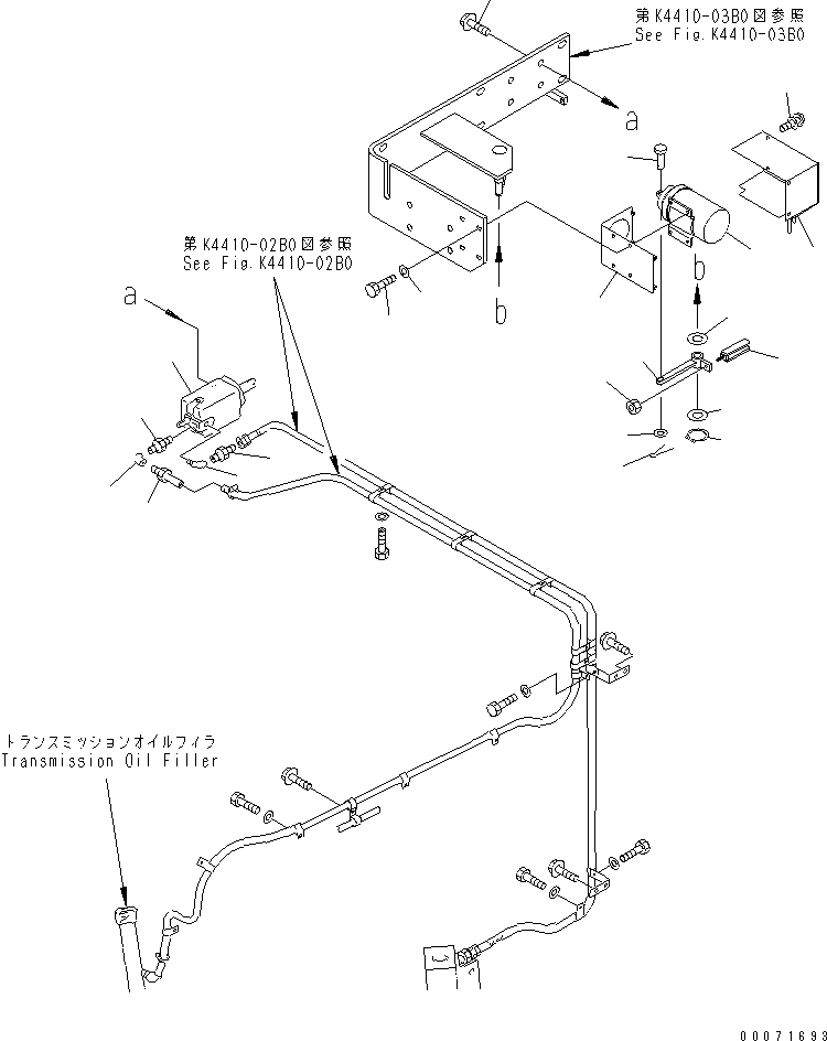 Угольник 07323-B0300 KOMATSU
