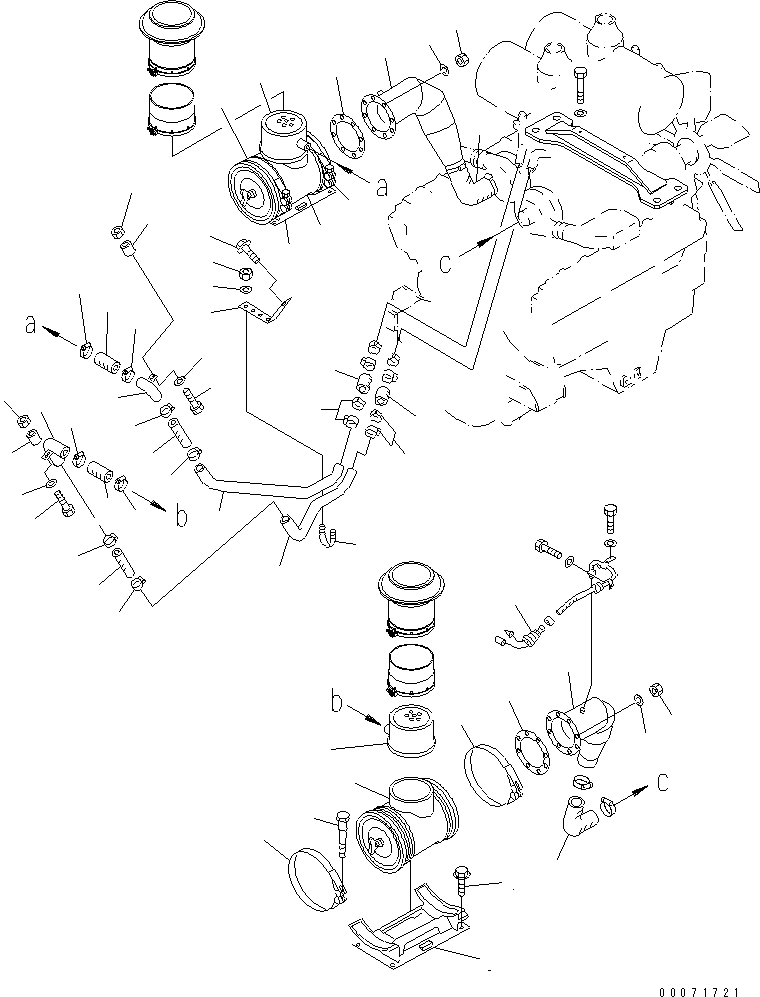 AIR CLEANER ASS'Y,R.H. (427-Z04-1210) KOMATSU