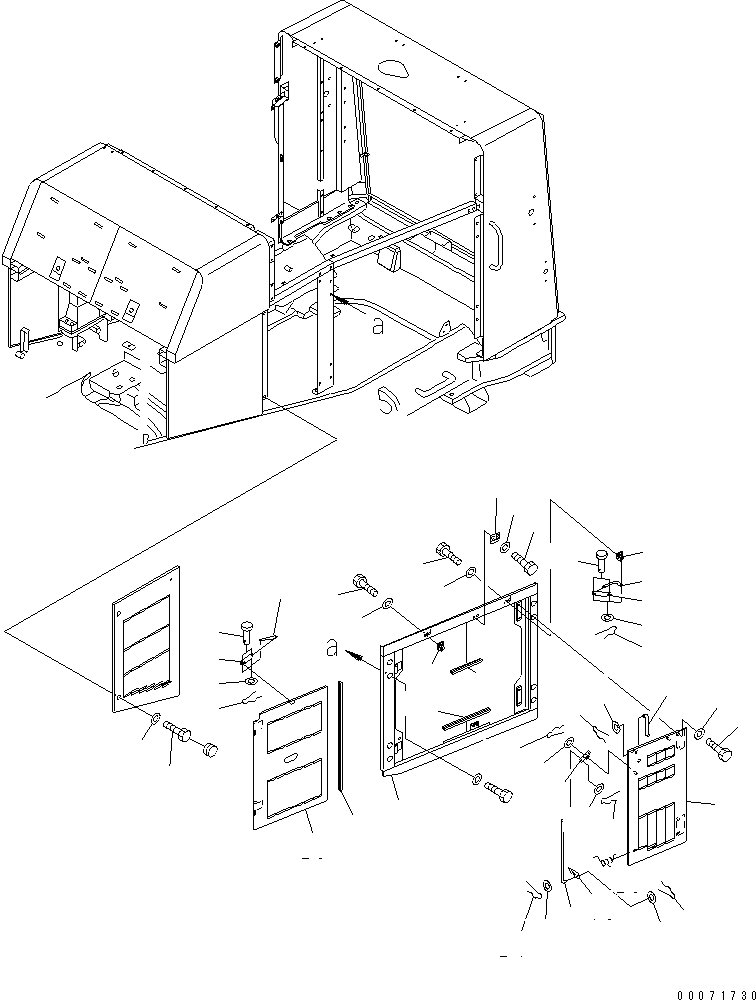 Дверь левая 427-54-21160 KOMATSU