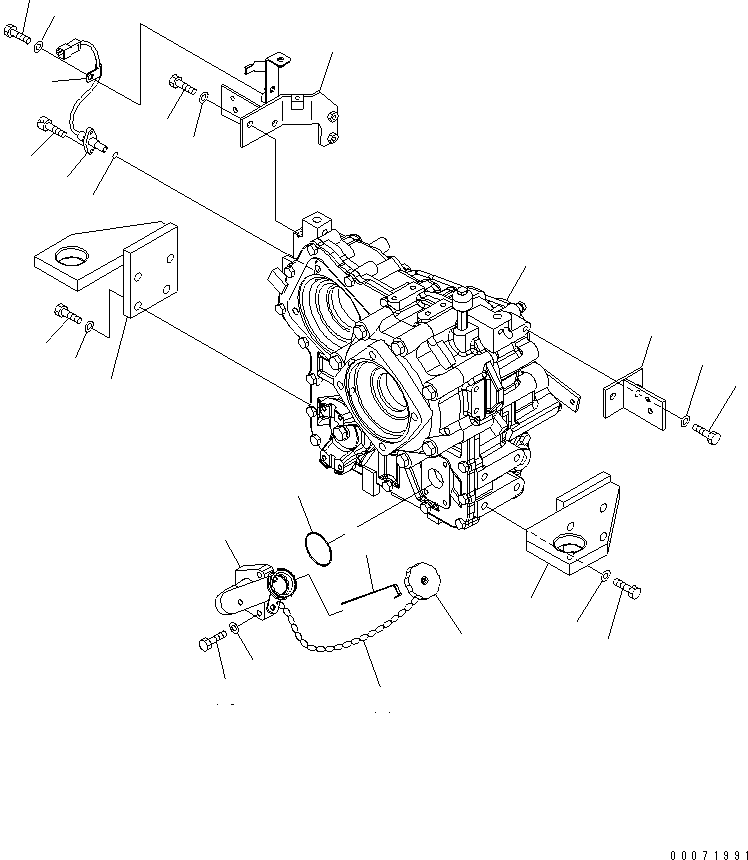 TRANSFER ASS'Y 417-17-40001 KOMATSU