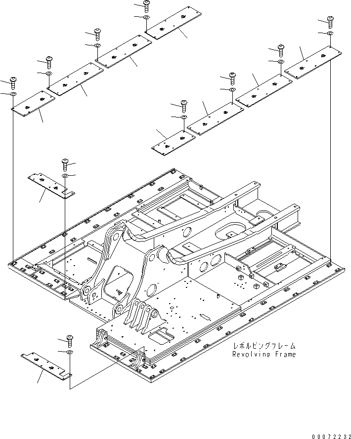 PLATE,NON SKID 206-54-A2120 KOMATSU