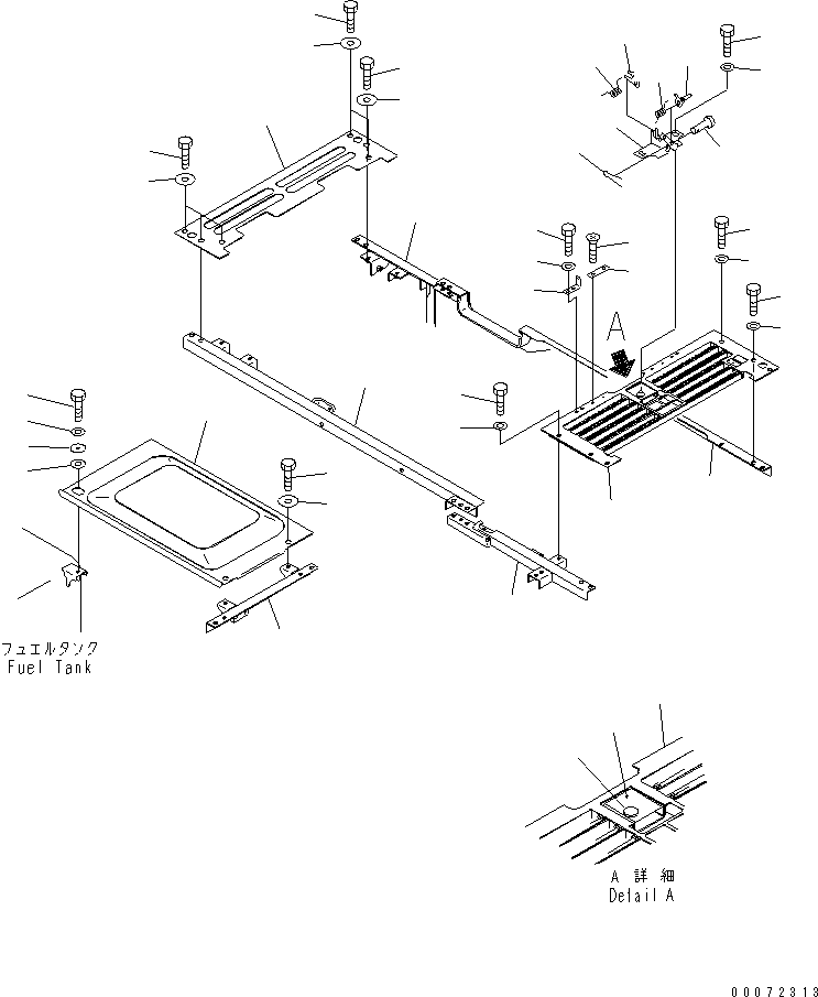 FRAME,(SEE FIG. M1130-01A0) (20Y-54-62230) KOMATSU