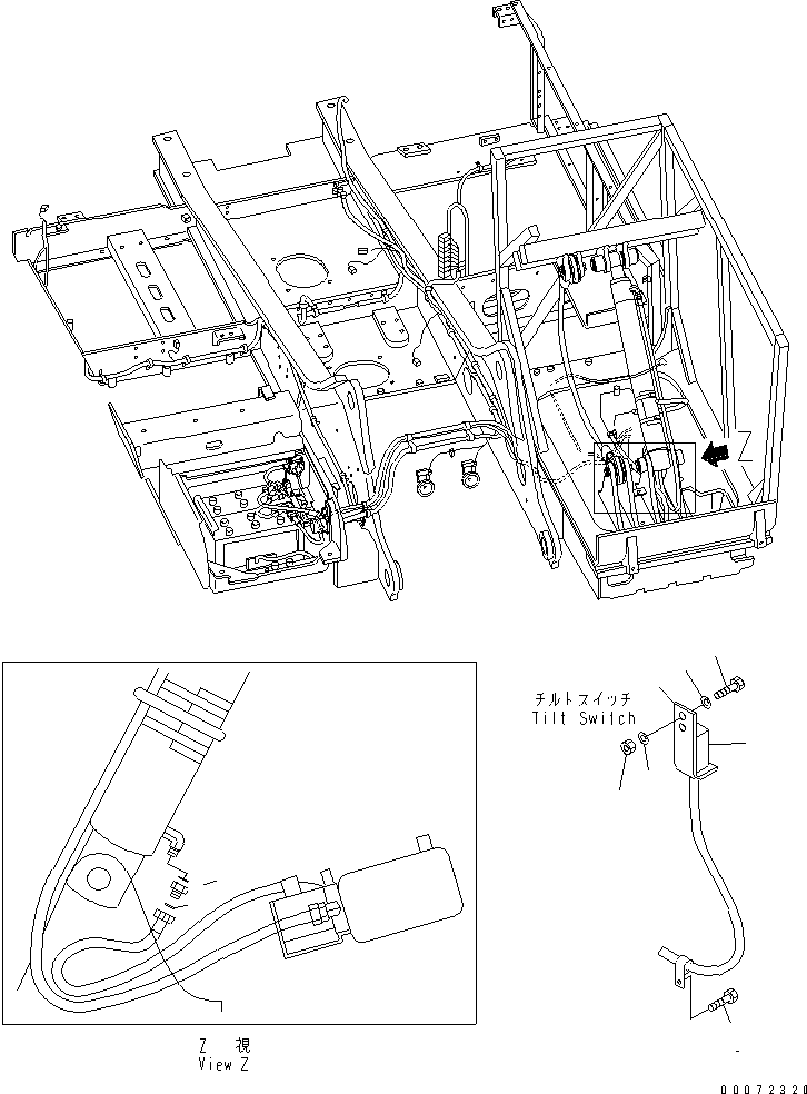 Кронштейн 207-54-A5760 KOMATSU