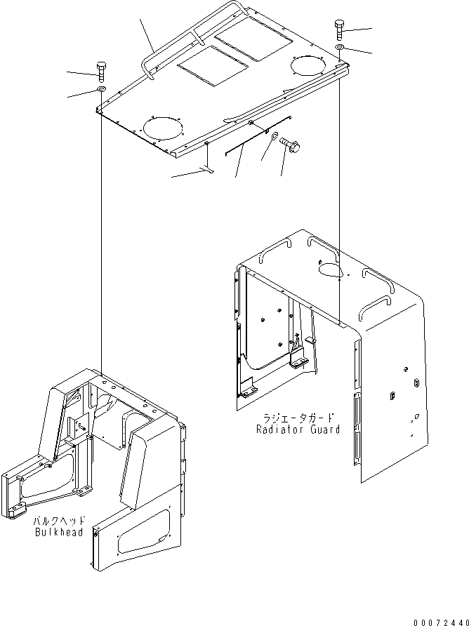 Капот 426-Z84-2691 KOMATSU