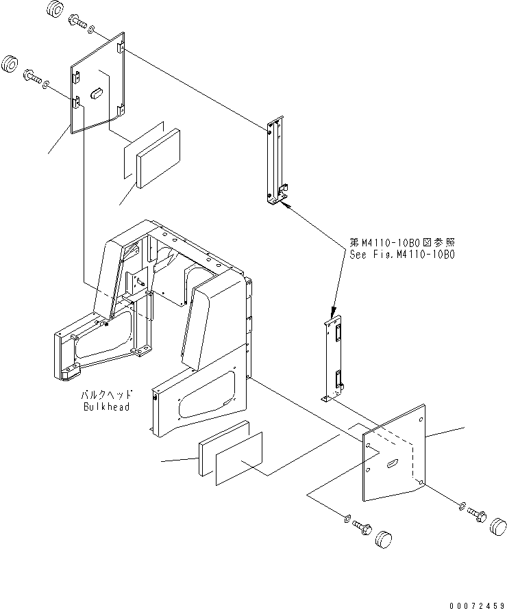 Крышка правая 426-54-22570 KOMATSU