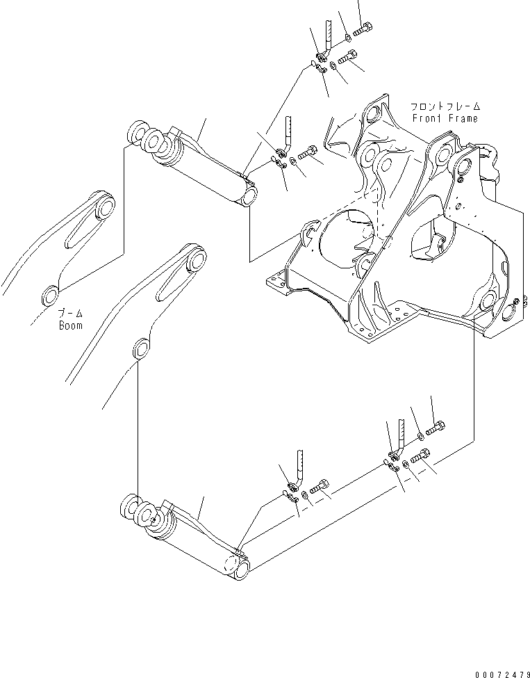 CYLINDER GROUP,LIFT, R.H. (707-01-X7310) KOMATSU