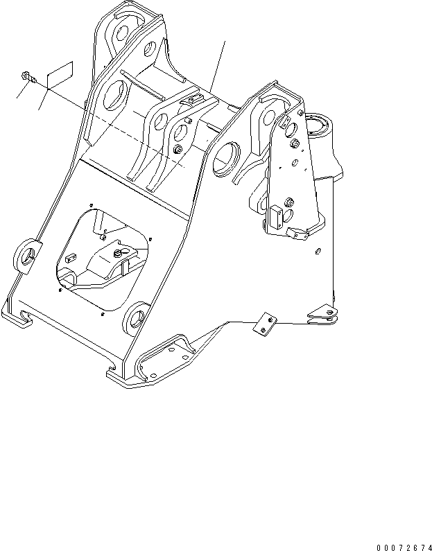 FRAME,FRONT (\2\417-T80-4615) KOMATSU