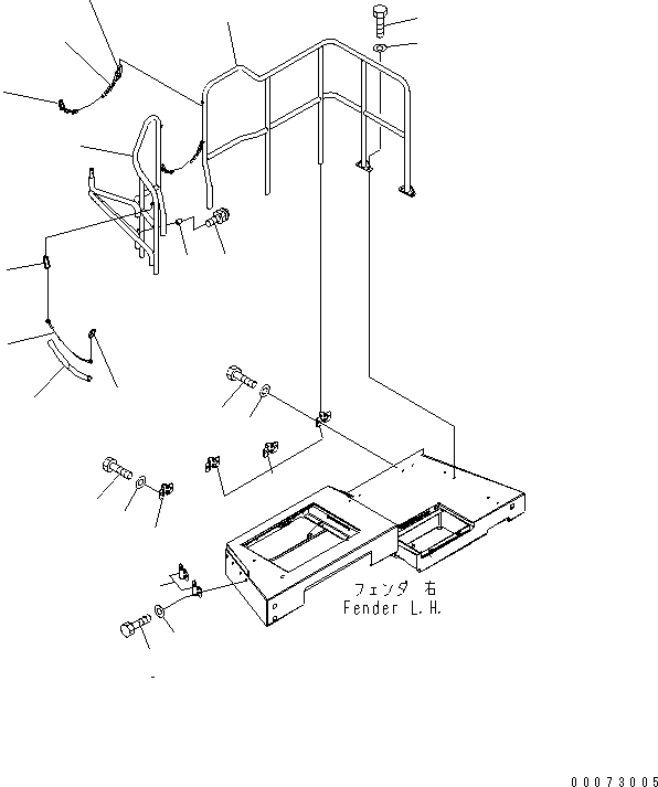 Handrail, R.H. 426-54-35242 KOMATSU