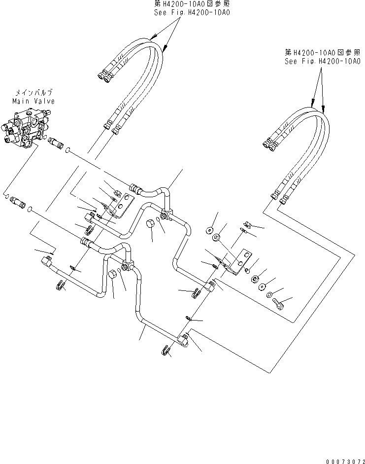 Трубка 417-T90-4223 KOMATSU