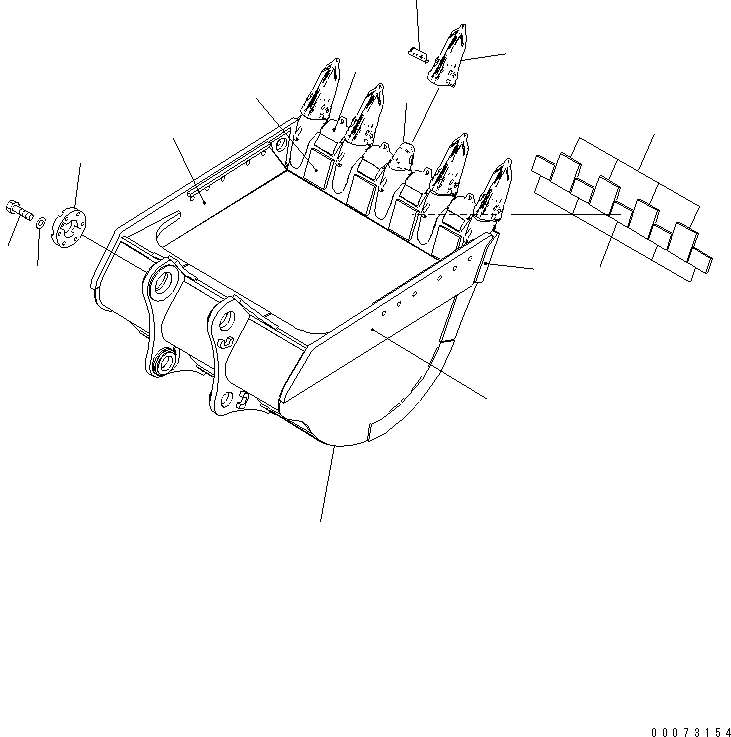 Пластина сварная 209-70-44870 KOMATSU