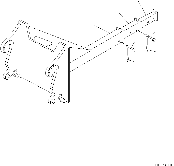 EXTENDABLE BOOM,JRB THREE-SECTION 418-U77-A190 KOMATSU
