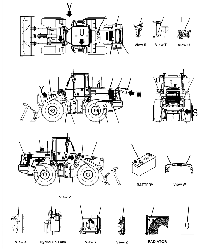 Табличка смазки 418-93-42232 KOMATSU