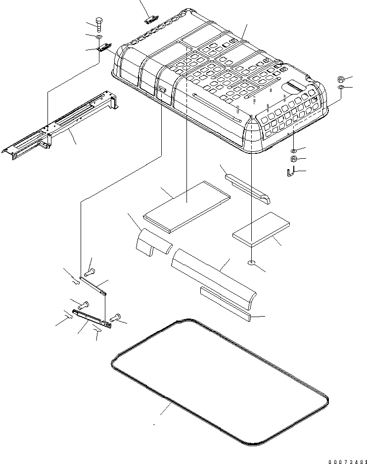 FRAME,(SEE FIG. M1140-01A0) (208-54-71361) KOMATSU