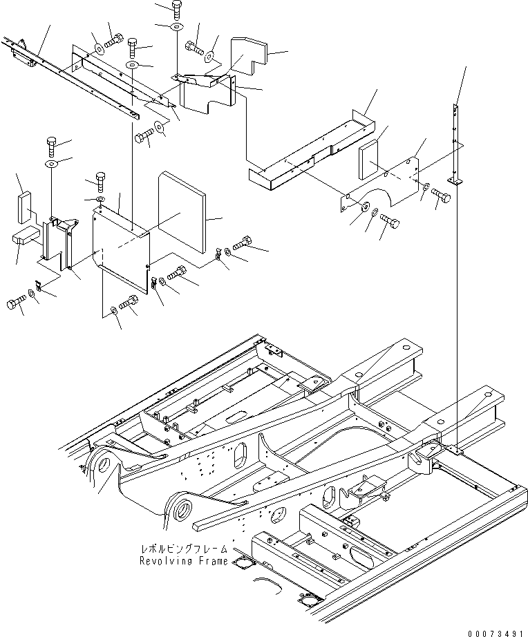 FRAME,(SEE FIG. M1120-01A0) (207-54-71531) KOMATSU