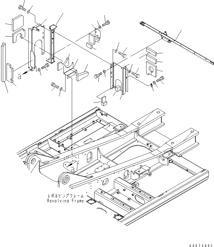 FRAME,(SEE FIG. M1120-01A0) (208-54-71511) KOMATSU