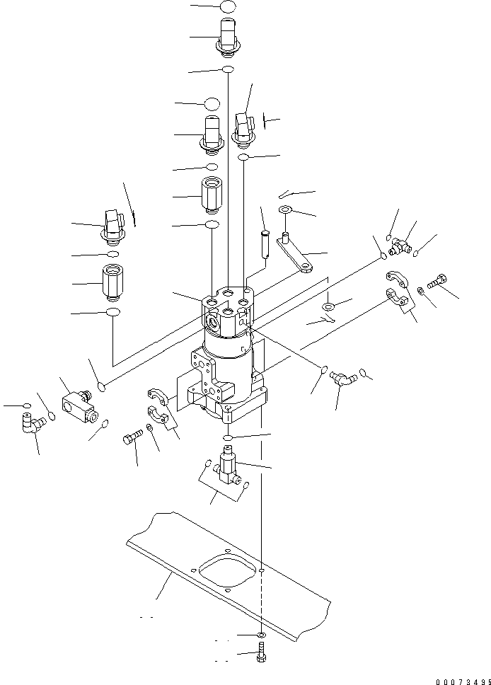 FRAME,(SEE FIG. R1100-01H0) (208-30-A1820) KOMATSU