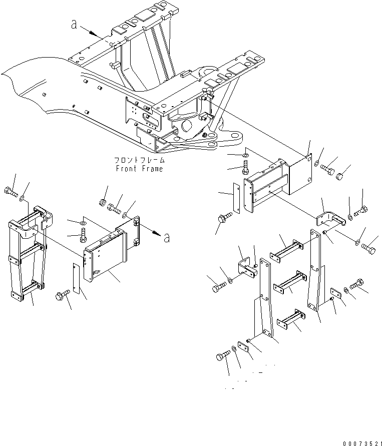 Подножка 23B-54-33740 KOMATSU