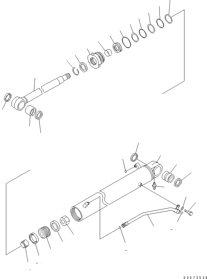 CYLINDER GROUP,(NATURAL YELLOW) (\8\707-00-XC010) KOMATSU