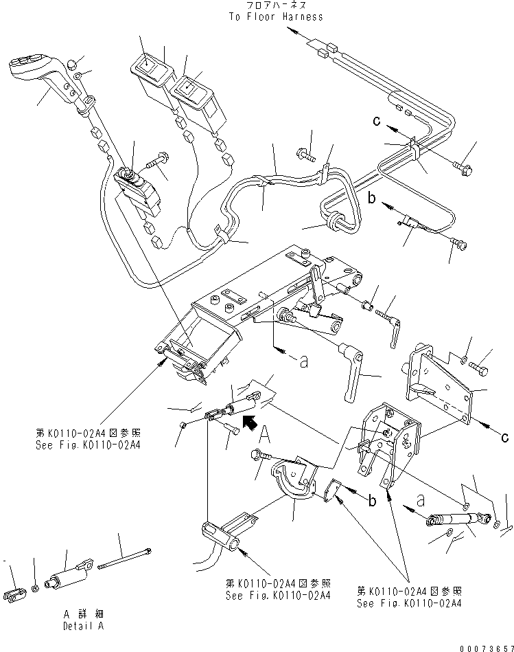 KNOB ASS'Y 421-S33-3224 KOMATSU