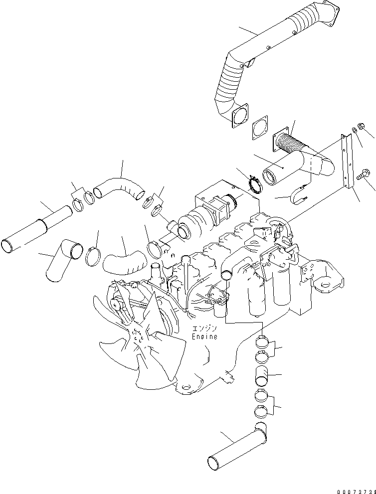 TUBE,(SEE FIG. J3510-01A0) (56D-02-11142) KOMATSU
