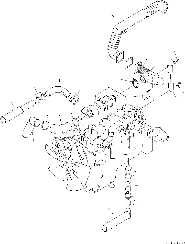Трубка 56D-02-11111 KOMATSU