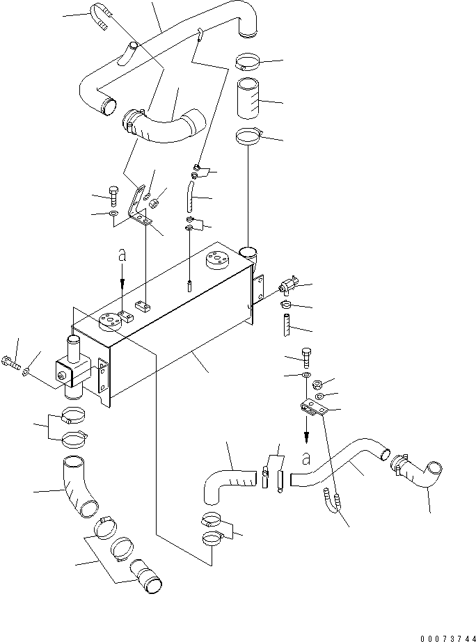 Hose(Engine Hose) (56D-03-11621) KOMATSU