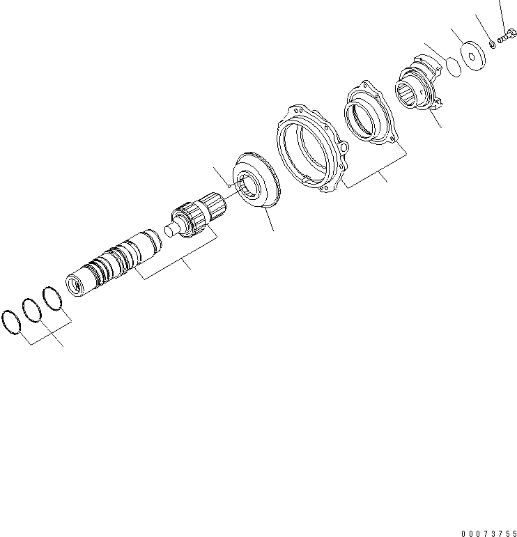 Болт 01051-52220 KOMATSU