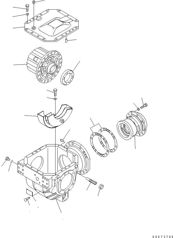CAGE,(SEE FIG. F3350-03A0) (56D-27-11351) KOMATSU