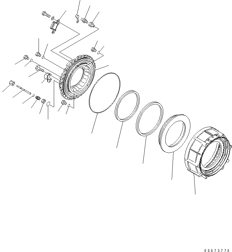Уплотнительное кольцо круглого сечения 07002-12424 KOMATSU