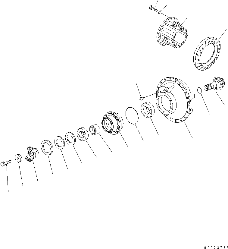 DIFFERENTIAL ASS'Y,REAR (56D-22-11001) KOMATSU