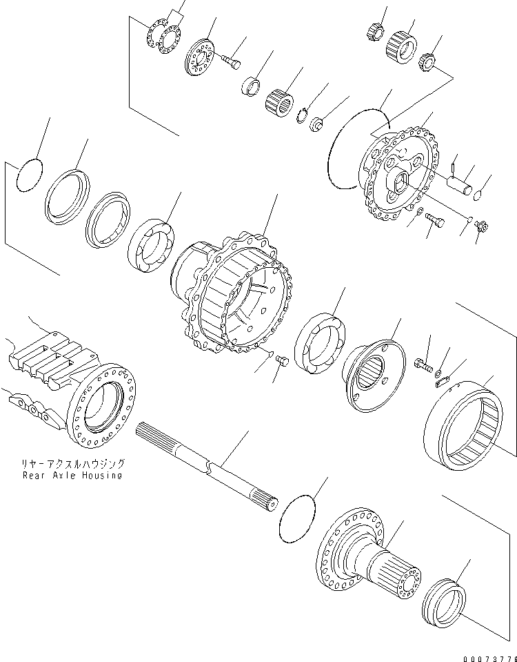 HUB,(SEE FIG. F3560-06A0) (56D-22-12711) KOMATSU