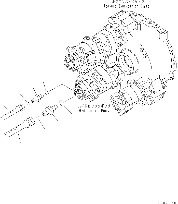 HOSE,(SEE FIG. H3540-02A0) (02765-00518) KOMATSU