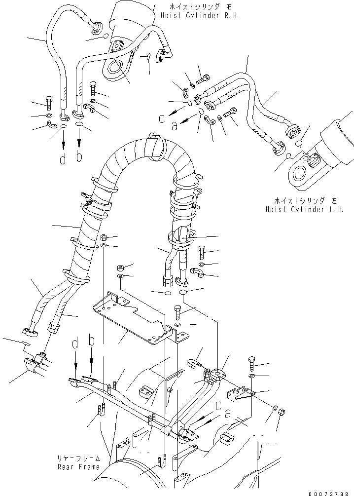 HOSE,(SEE FIG. H3511-08A0) (56C-61-11790) KOMATSU